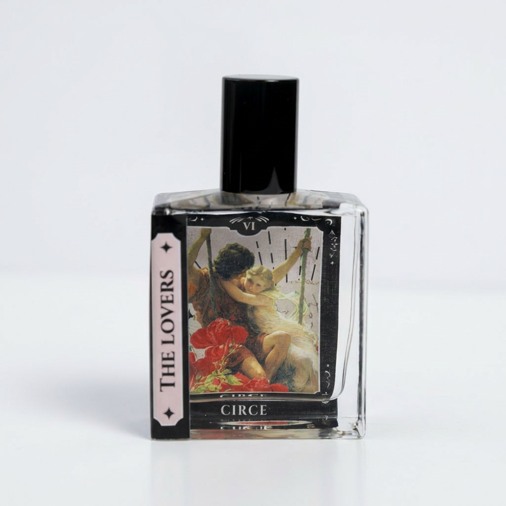 Aceite Perfume Tarot Los Amantes - Roller de 50 ml | Madera, Fresia y Ciruela Roja