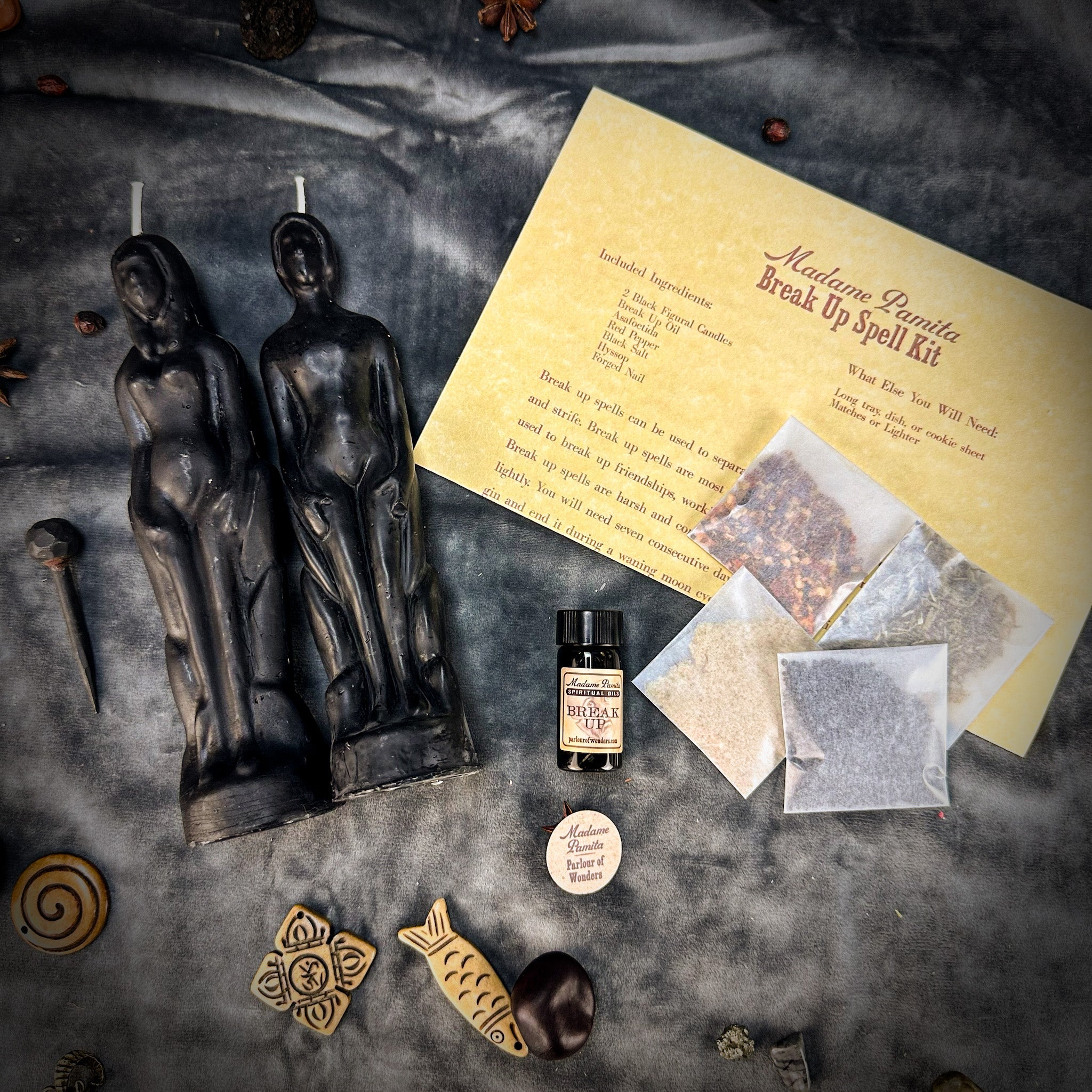 Break Up Candle Spell Kit - Human/Female - End Relationships & Partnerships