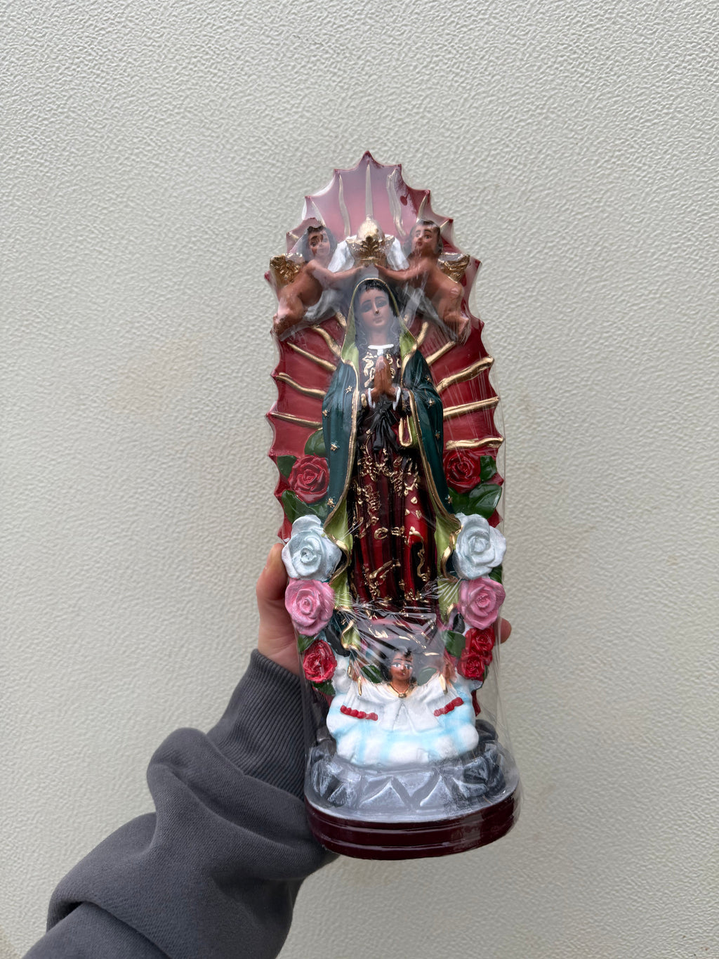 Estatua decorativa Virgen de Guadalupe de 30 cm