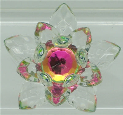 Flor de loto de cristal - 20 mm (Seleccionar color)