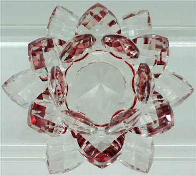 Flor de loto de cristal - 30 mm - Colores claros