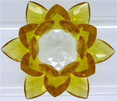 Flor de loto de cristal - 30 mm - Colores claros