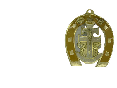Amuleto de Cruz de Caravaca de colores (grande) Herradura