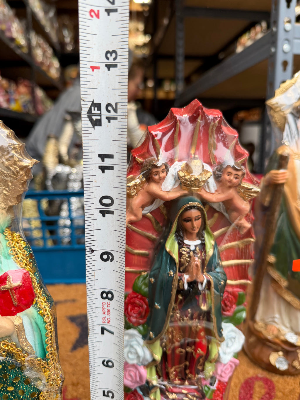 Estatua decorativa Virgen de Guadalupe de 30 cm