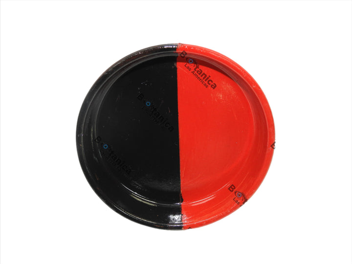 Plato de Elegguá Rojo y Negro 6" / Small Elegua Ritual Offering Plate