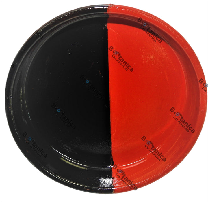 Plato de Elegguá Rojo y Negro 9" / Elegua Standard Ritual Offering Plate