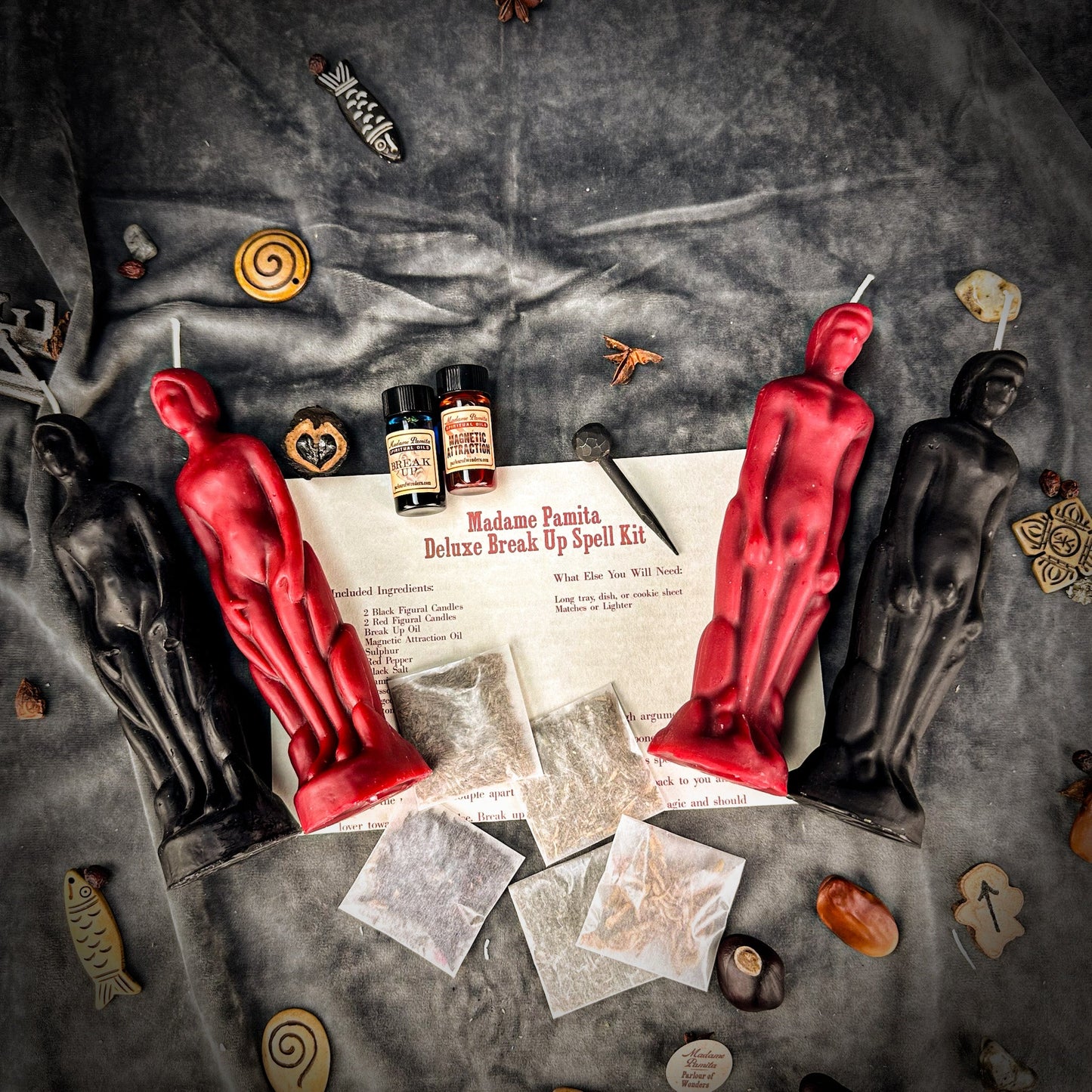 Kit de Hechizo de Vela de Ruptura Deluxe - Humano/Hombre - Separación y Dirección del Amor