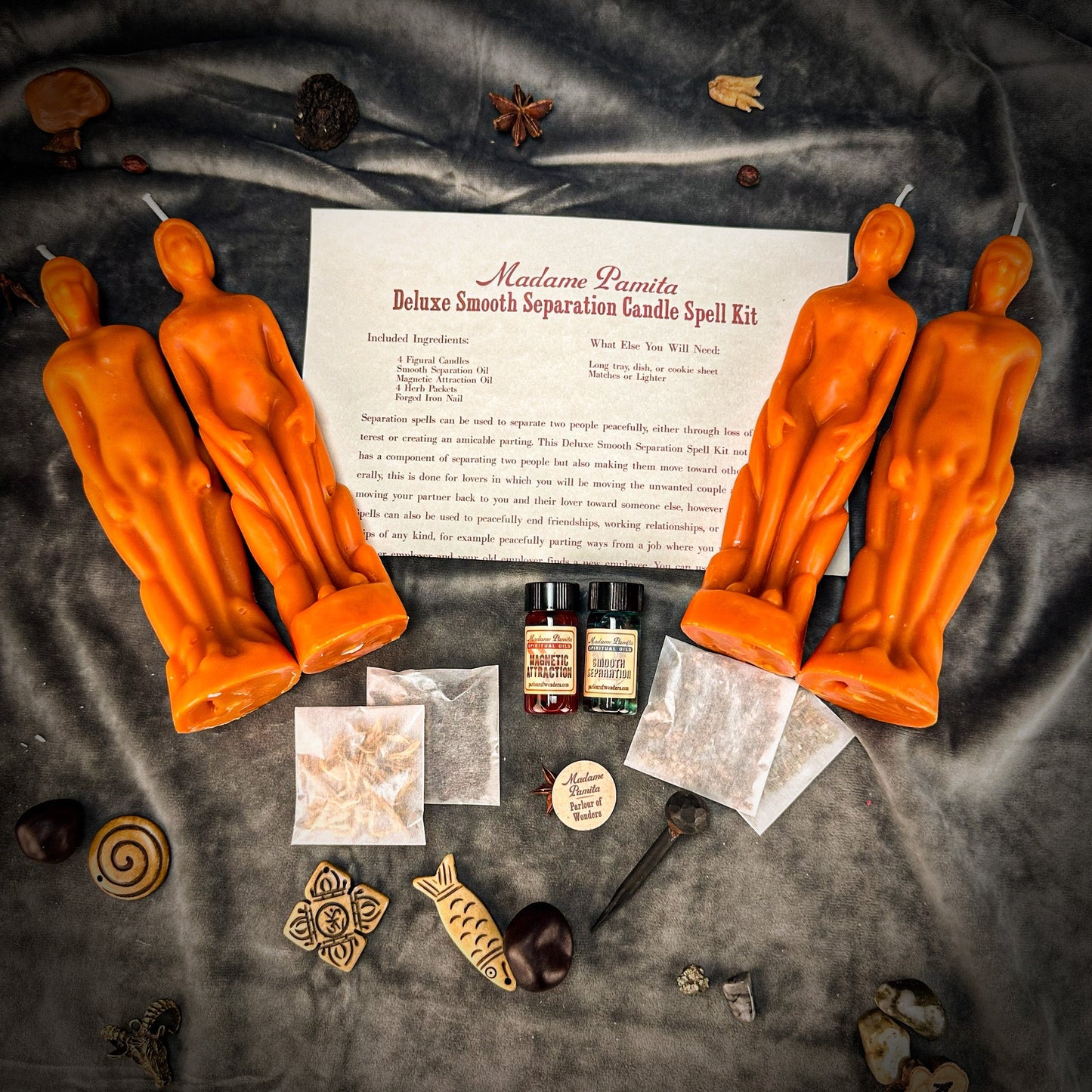 Kit de Velas Deluxe para Separación Suave - Humano/Hombre | Separación Pacífica y Dirección del Amor