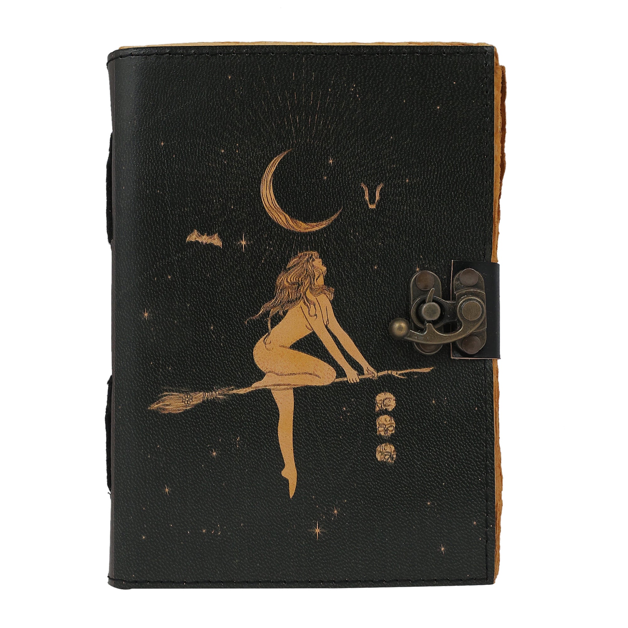 Paper Journal Deckle Paper Magic Broom, approx. 5"x7"