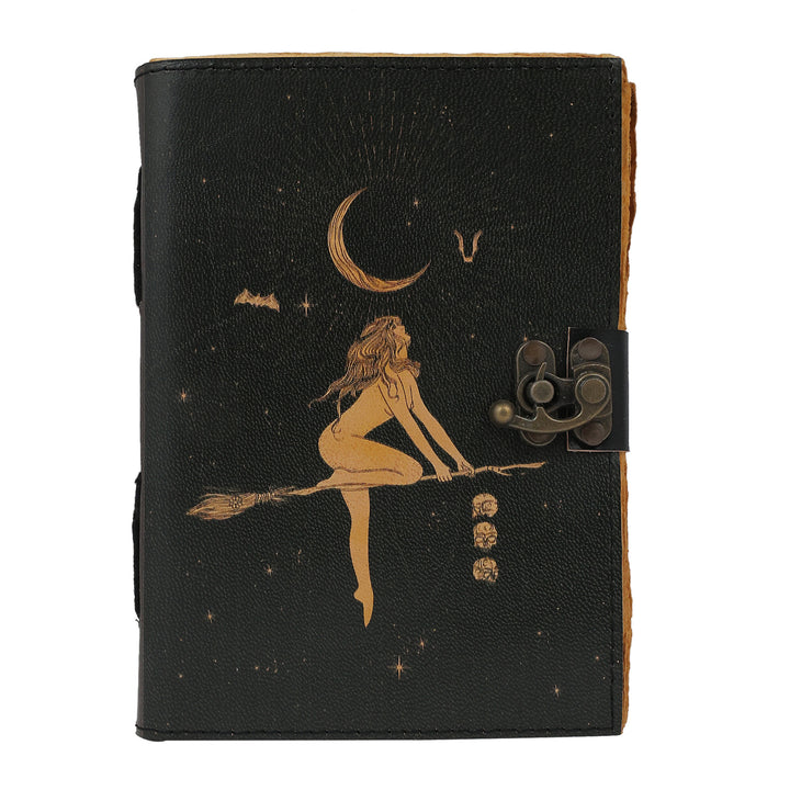 Paper Journal Deckle Paper Magic Broom, approx. 5"x7"