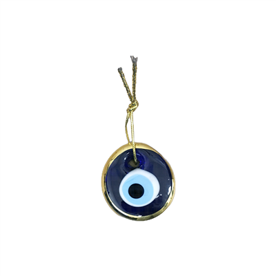 Adorno Ojo Turco Nazar con Borde Dorado - 4 cm