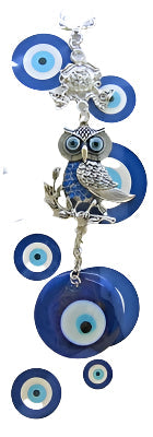 Ojo Turco - Búho con Ojo Adorno/Amuleto 6.5"