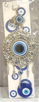 Mal de ojo - Adorno de mal de ojo con elefantes / Amuleto de 25 cm