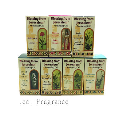 Bendiciones de Jerusalén Aceites de unción 10 ml (SELECCIONAR FRAGANCIA)