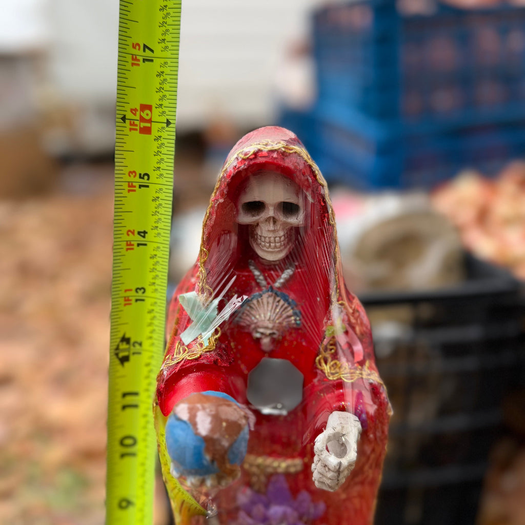 Santa Muerte Estatua Decorativa de 16 pulgadas