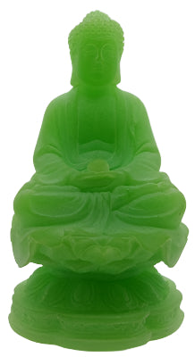 Siddhartha Gautama Buda sentado en flor de loto - 4.5'' (Dhyana o Samadhi Mudra)