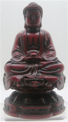 Siddhartha Gautama Buda sentado en flor de loto - 4.5'' (Dhyana o Samadhi Mudra)