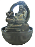 Buda sonriente ofreciendo una fuente de frutas - Modelo 7009