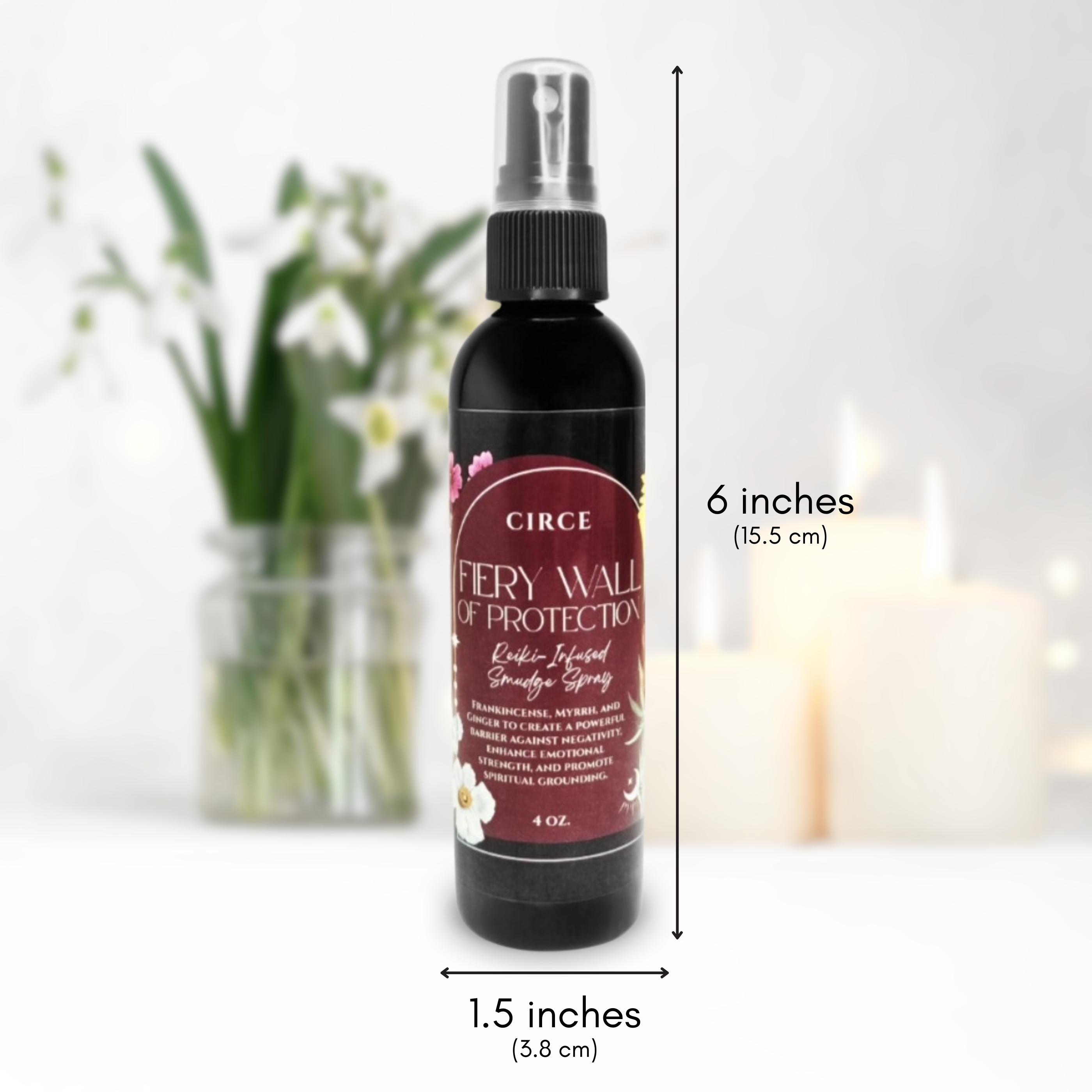 Espray para sahumerios Muro de Protección de Fuego — Bruma para habitaciones y cuerpo