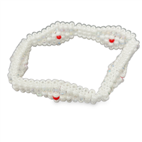 Pulsera ILDE, estilo diamante, mediana - OBATALA AYAGUNA (punto rojo)