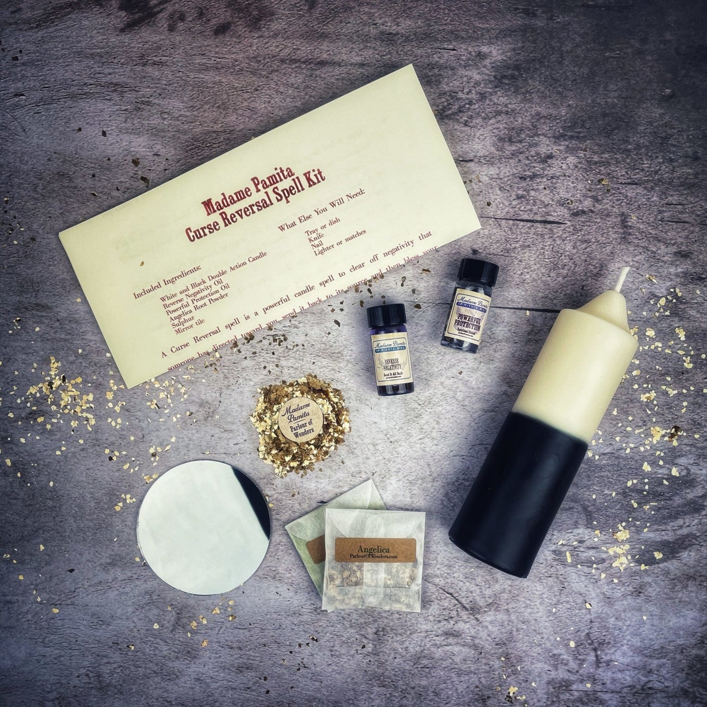 Kit de Velas para Revertir Maldiciones - Rompe Maldiciones y Devuelve la Negatividad