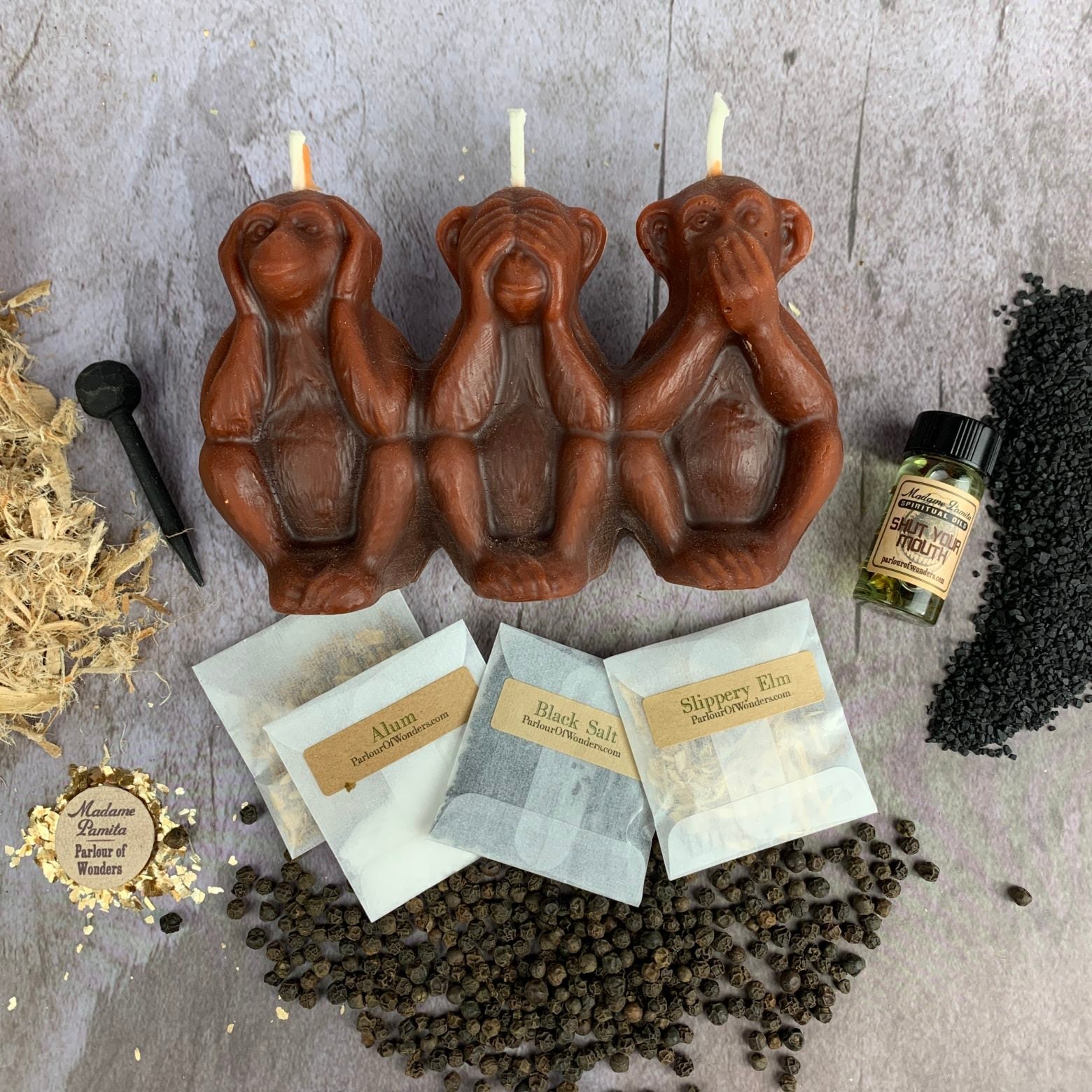 Stop Jealous Gossip Candle Spell Kit - Silence Gossip & Protect Reputation