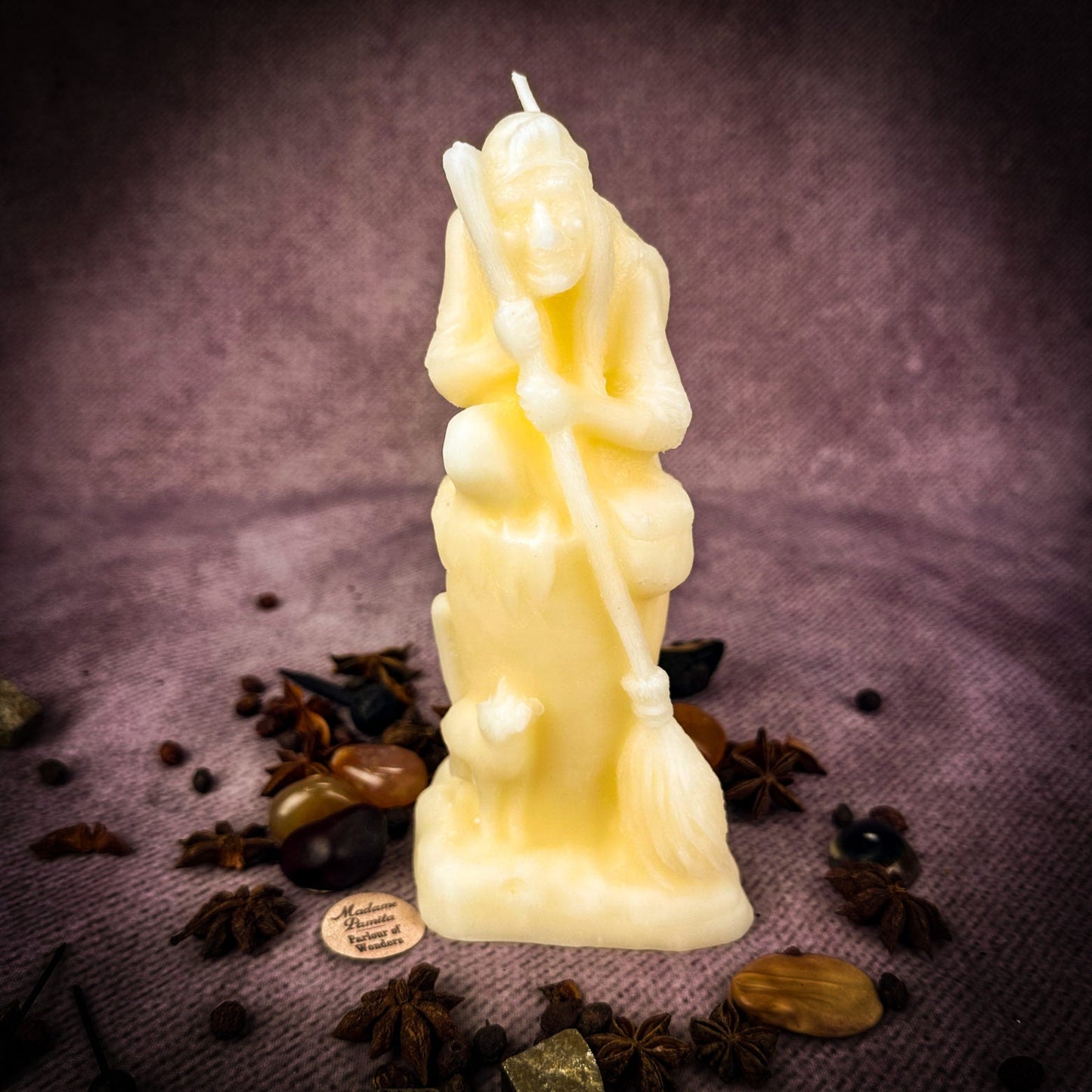 Vela Mágica de Cera de Abejas Baba Yaga - Sabiduría, Protección y Poder Salvaje