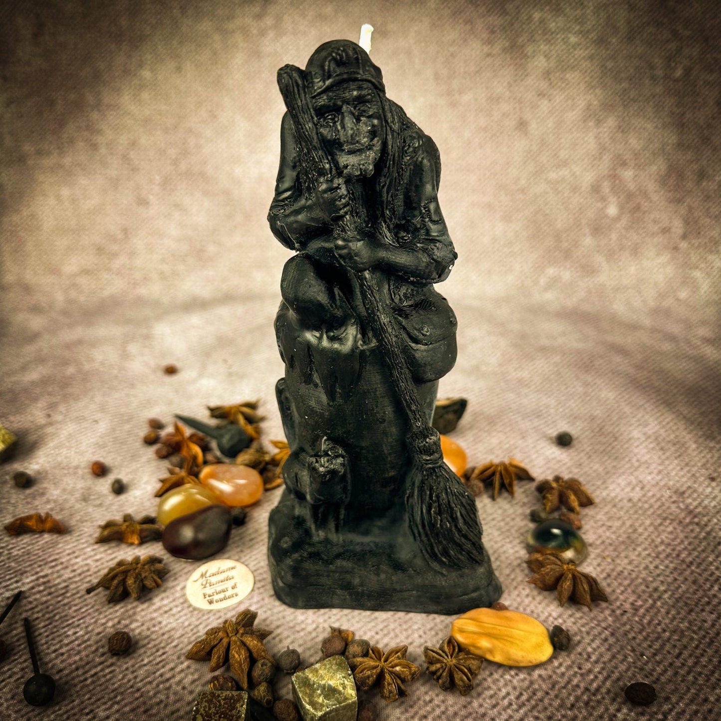 Vela Mágica de Cera de Abejas Baba Yaga - Sabiduría, Protección y Poder Salvaje