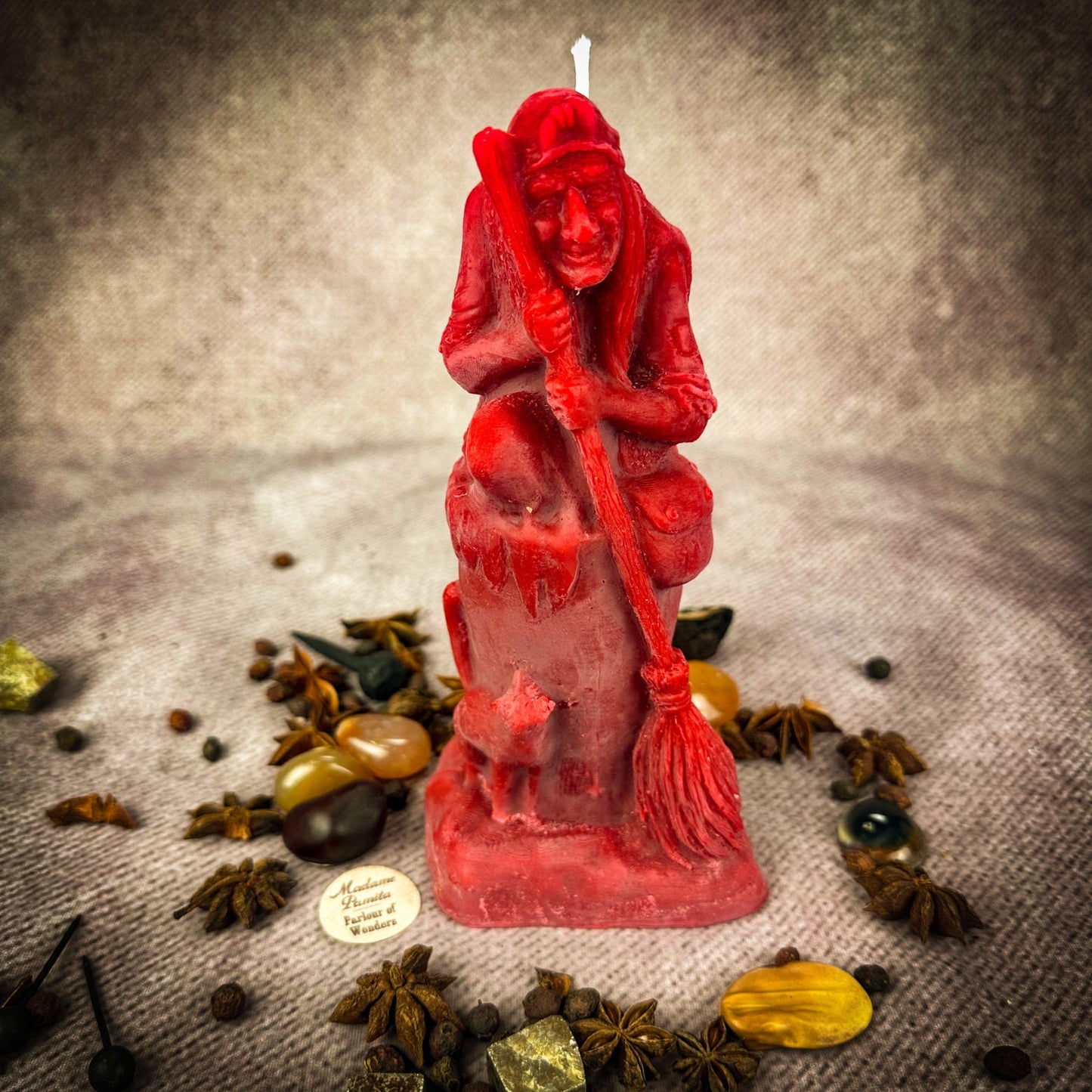 Vela Mágica de Cera de Abejas Baba Yaga - Sabiduría, Protección y Poder Salvaje