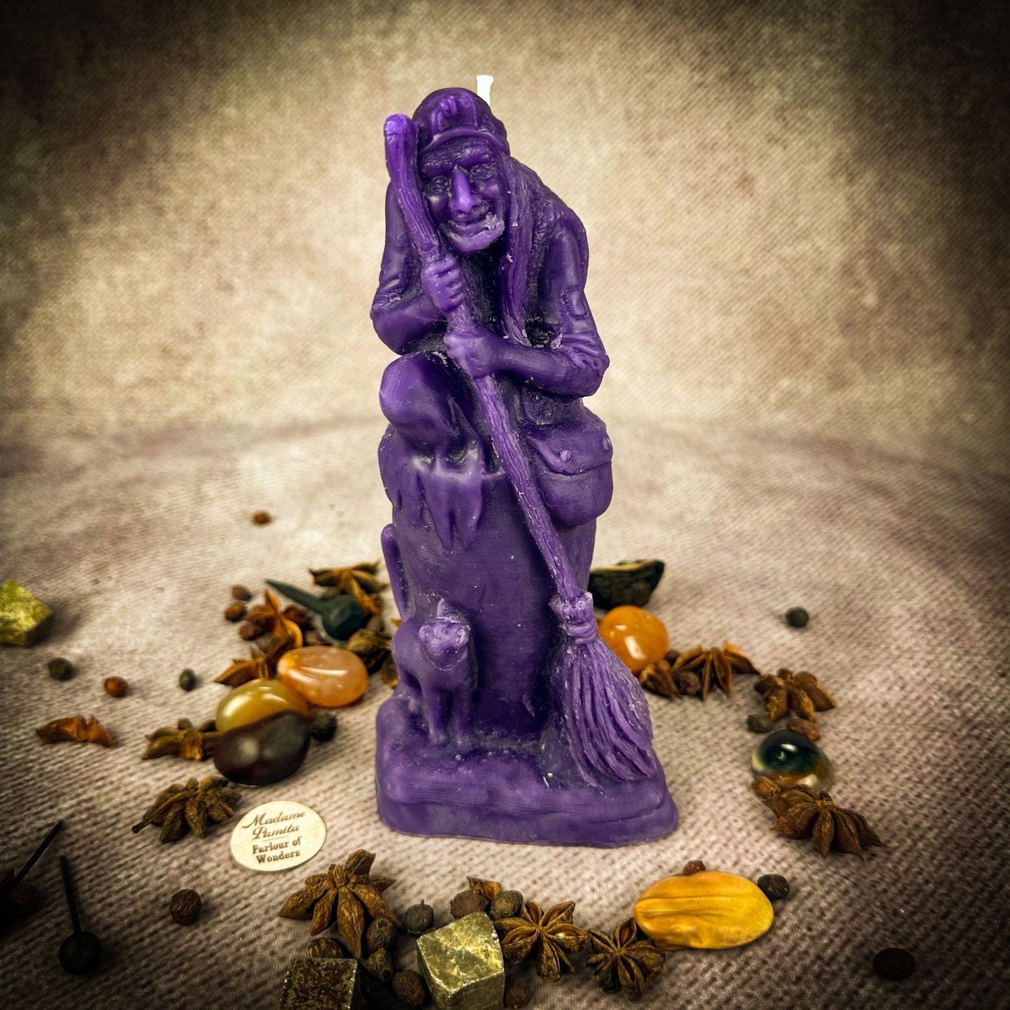 Vela Mágica de Cera de Abejas Baba Yaga - Sabiduría, Protección y Poder Salvaje