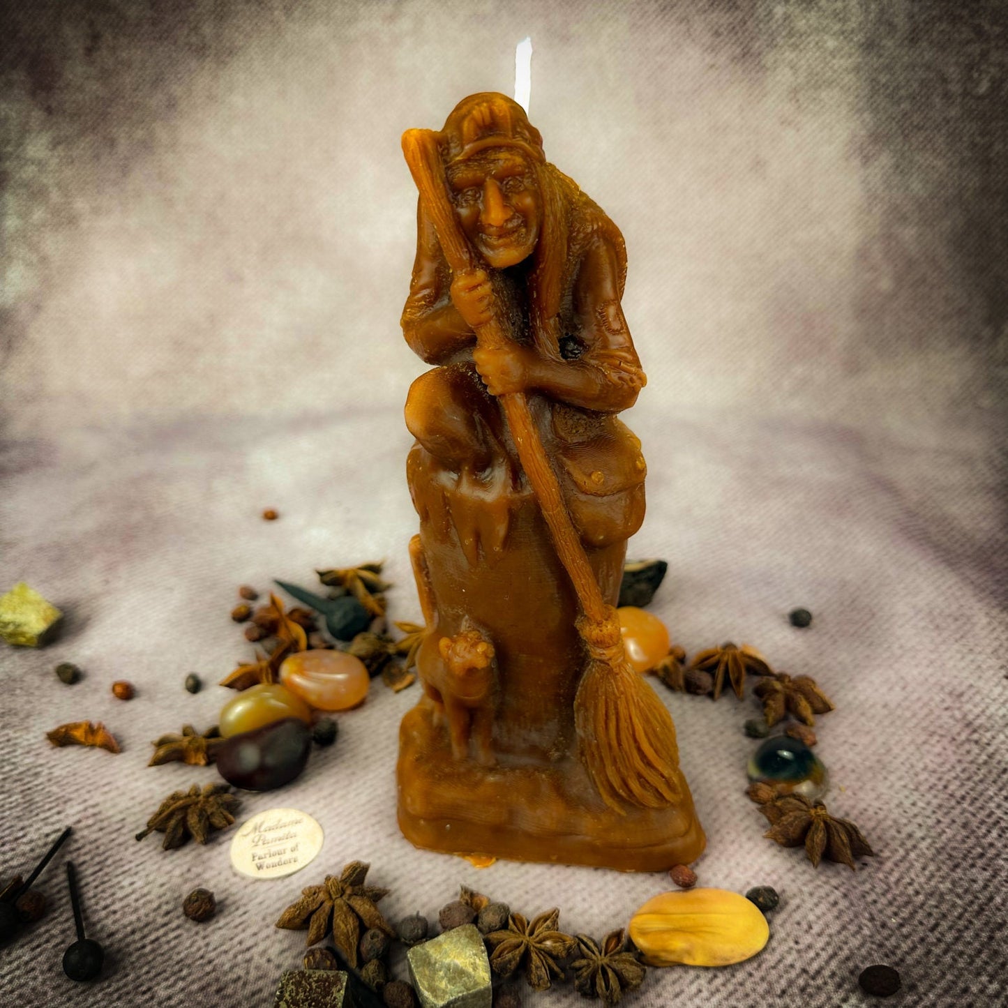 Vela Mágica de Cera de Abejas Baba Yaga - Sabiduría, Protección y Poder Salvaje