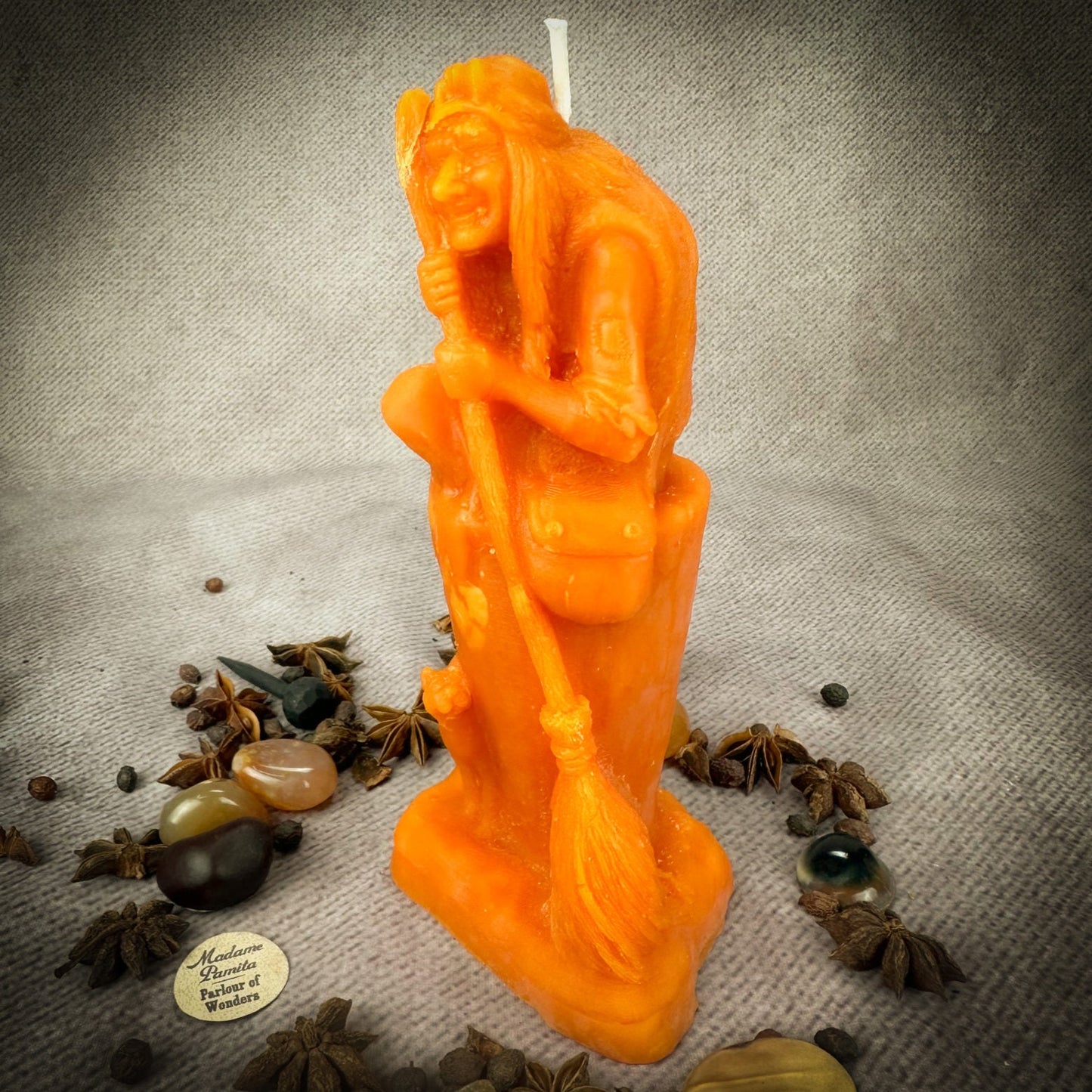 Vela Mágica de Cera de Abejas Baba Yaga - Sabiduría, Protección y Poder Salvaje