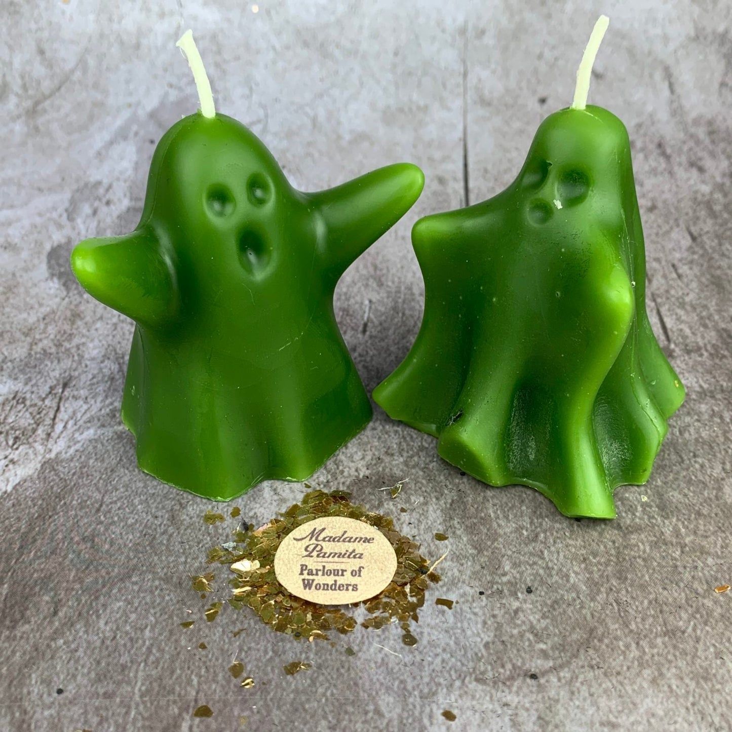 Set de Velas Hechizo de Cera de Abeja para Fantasmas de los Deseos - Magia del Espíritu Guía y los Ancestros