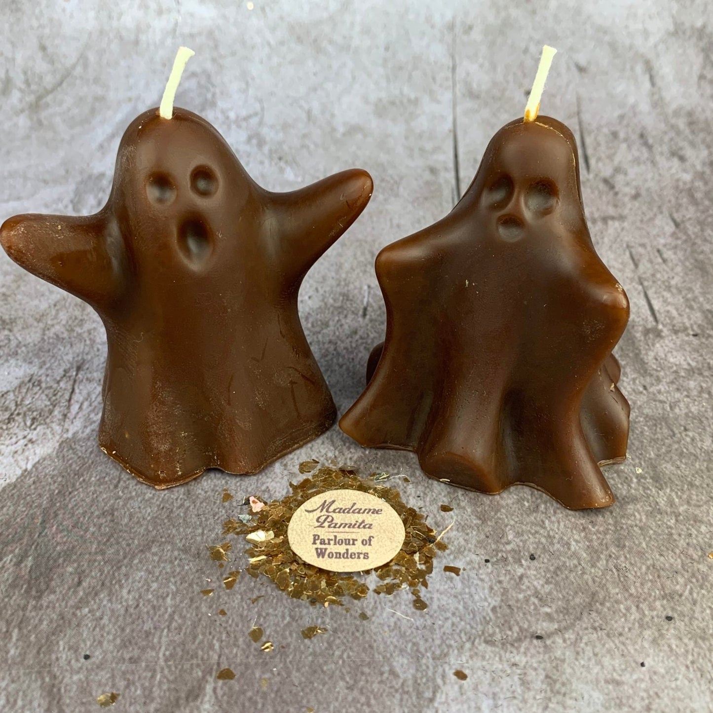 Set de Velas Hechizo de Cera de Abeja para Fantasmas de los Deseos - Magia del Espíritu Guía y los Ancestros