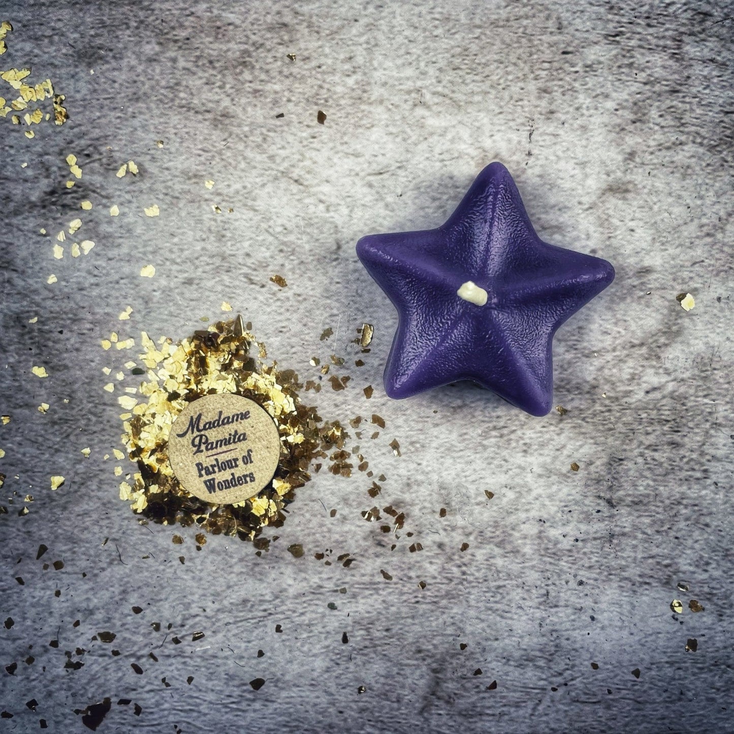 Vela Mágica Hermana Estrella de Cera de Abeja - Protección y Poder Espiritual Mágico