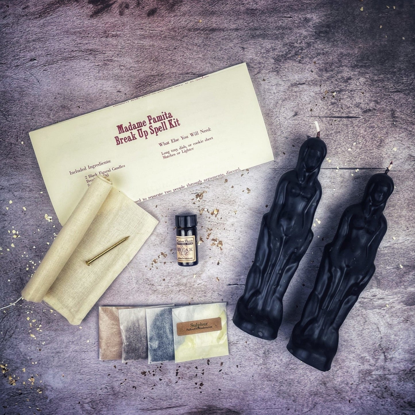 Kit de hechizo de vela para romper una relación - Mujer/Mujer - Para terminar relaciones y uniones