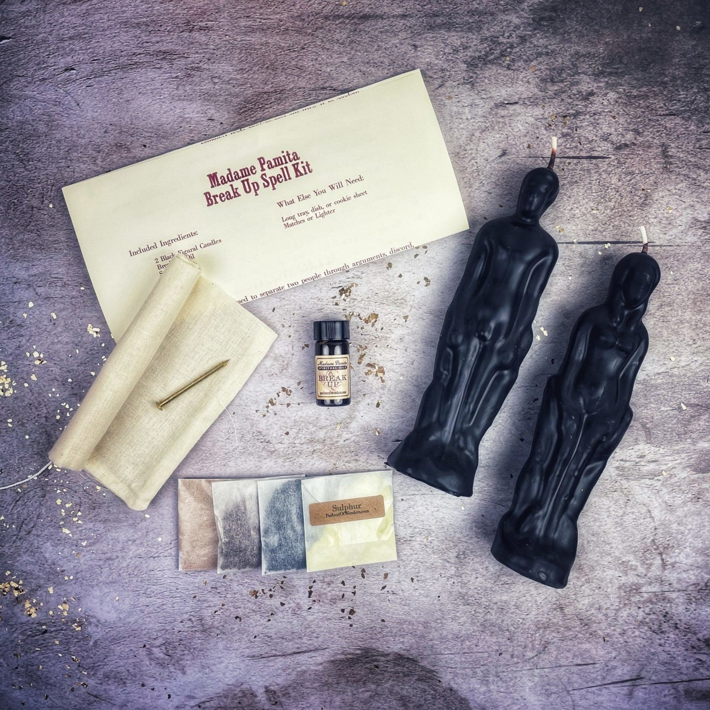 Kit de velas para romper relaciones - Femenino/Masculino - Para poner fin a relaciones y asociaciones