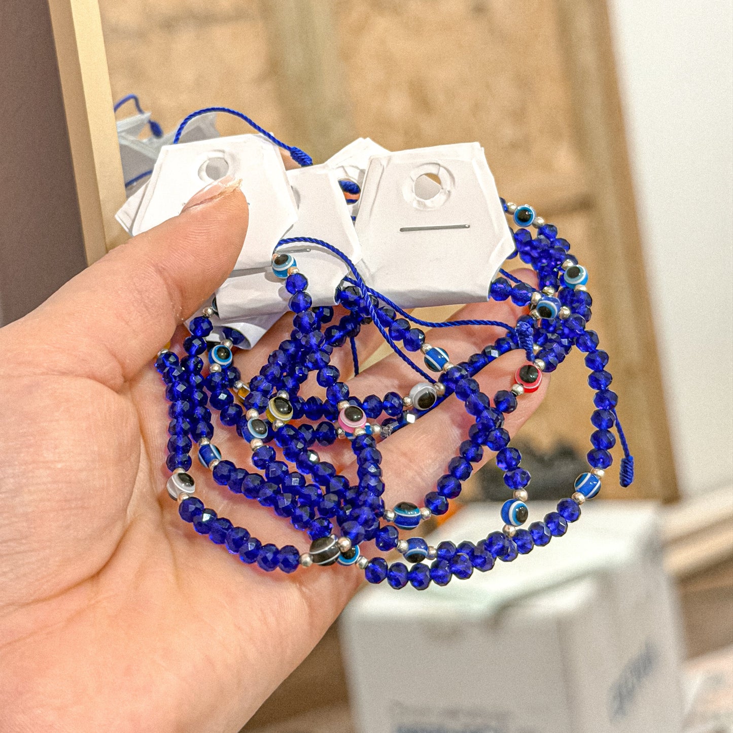 Pulsera Azul de Protección contra el Mal de Ojo
