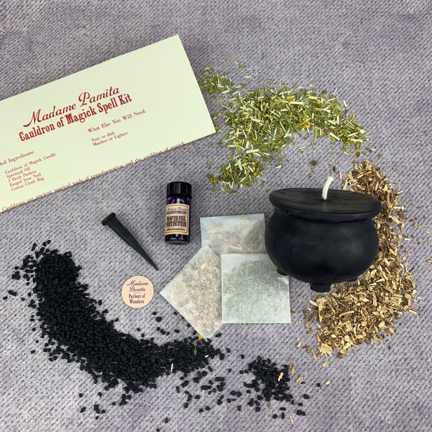 Kit de Hechizos con Velas Caldero de Magia - Transformación y Cambio Positivo