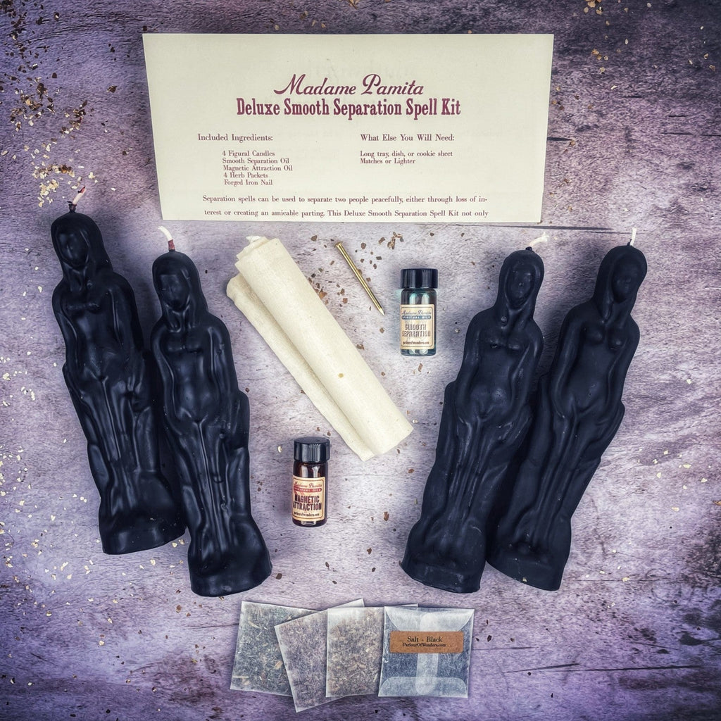 Kit de Hechizo de Vela de Separación Suave Deluxe - Mujer/Mujer | Partida Pacífica y Dirección del Amor