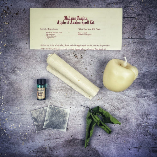 Kit de Hechizos Vela Manzana de Avalón - Amor, Abundancia y Magia Ancestral