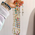 Handmade Beaded Rosario with Cross