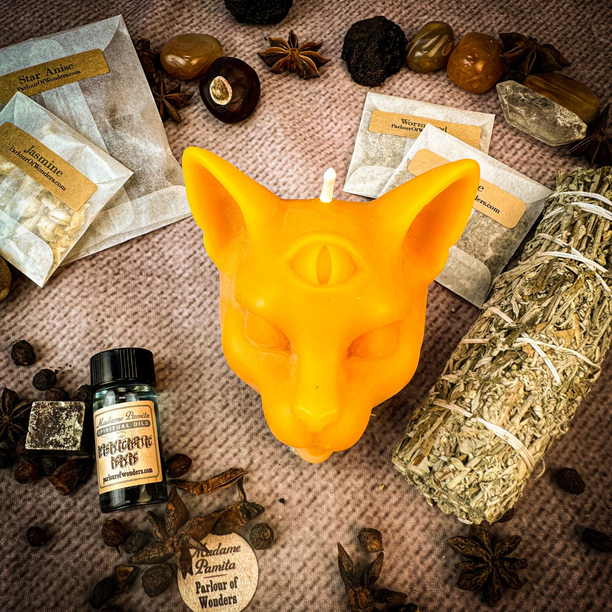 Kit de Velas para Hechizos del Ojo Psíquico - Intuición y Habilidades Psíquicas