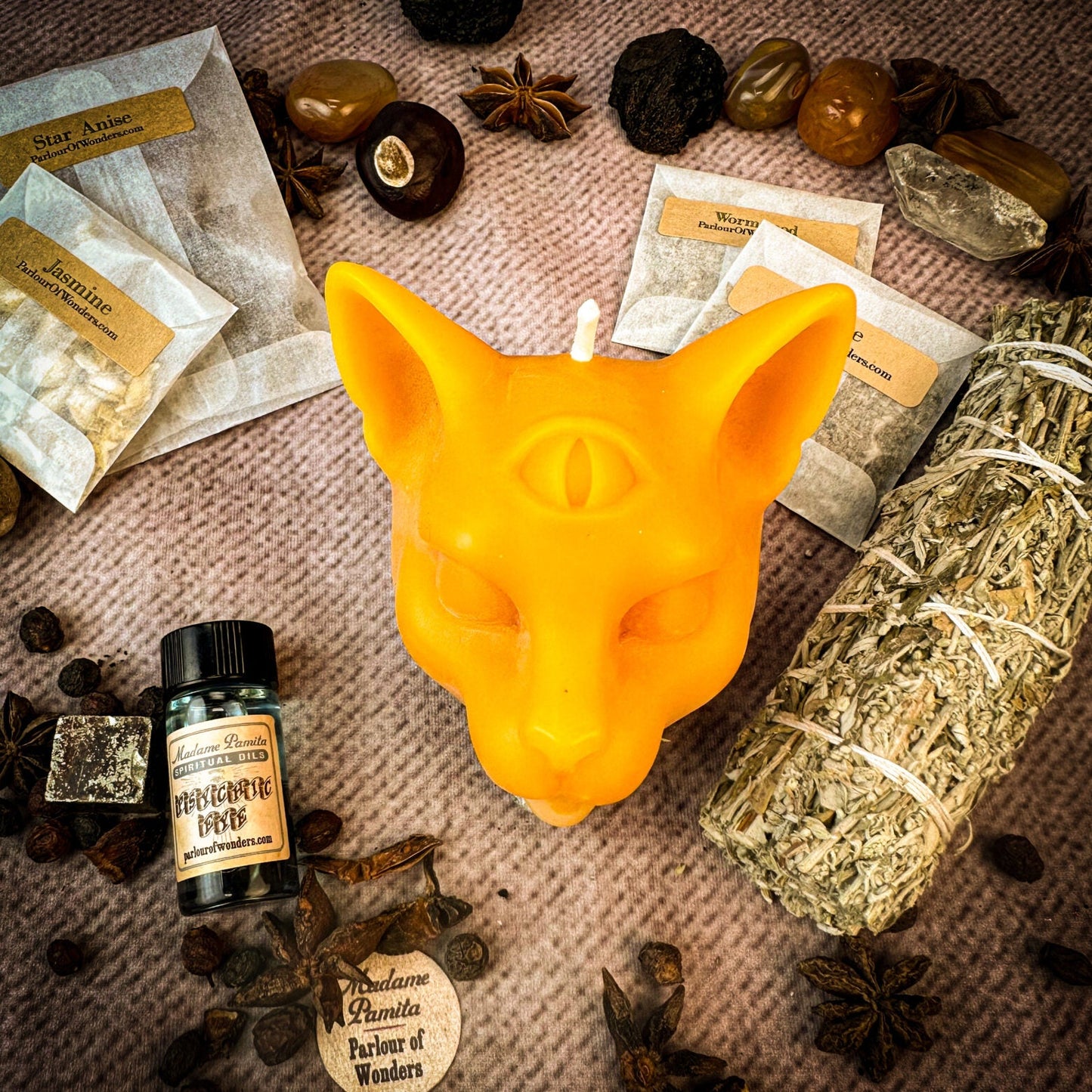Kit de Velas para Hechizos del Ojo Psíquico - Intuición y Habilidades Psíquicas