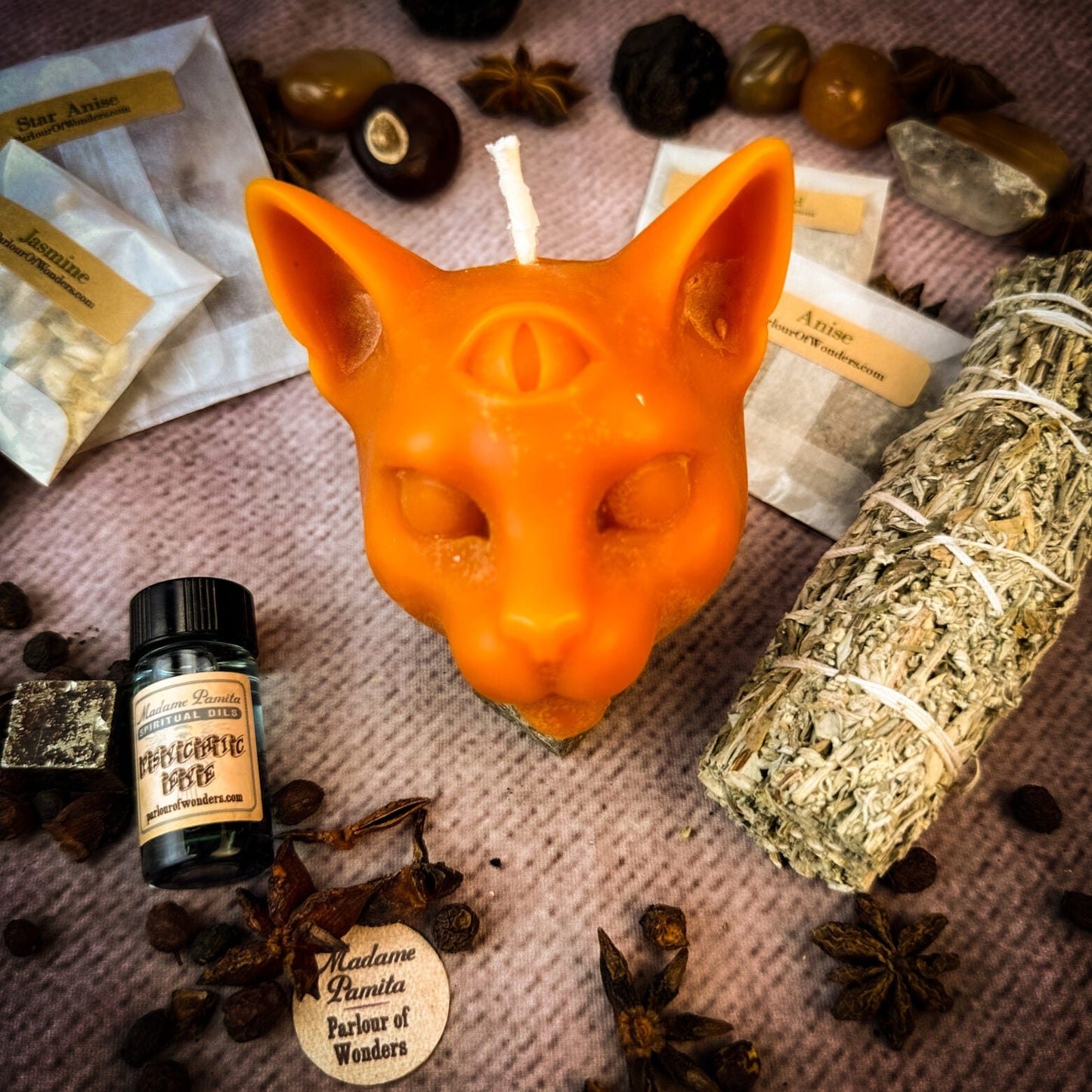 Kit de Velas para Hechizos del Ojo Psíquico - Intuición y Habilidades Psíquicas