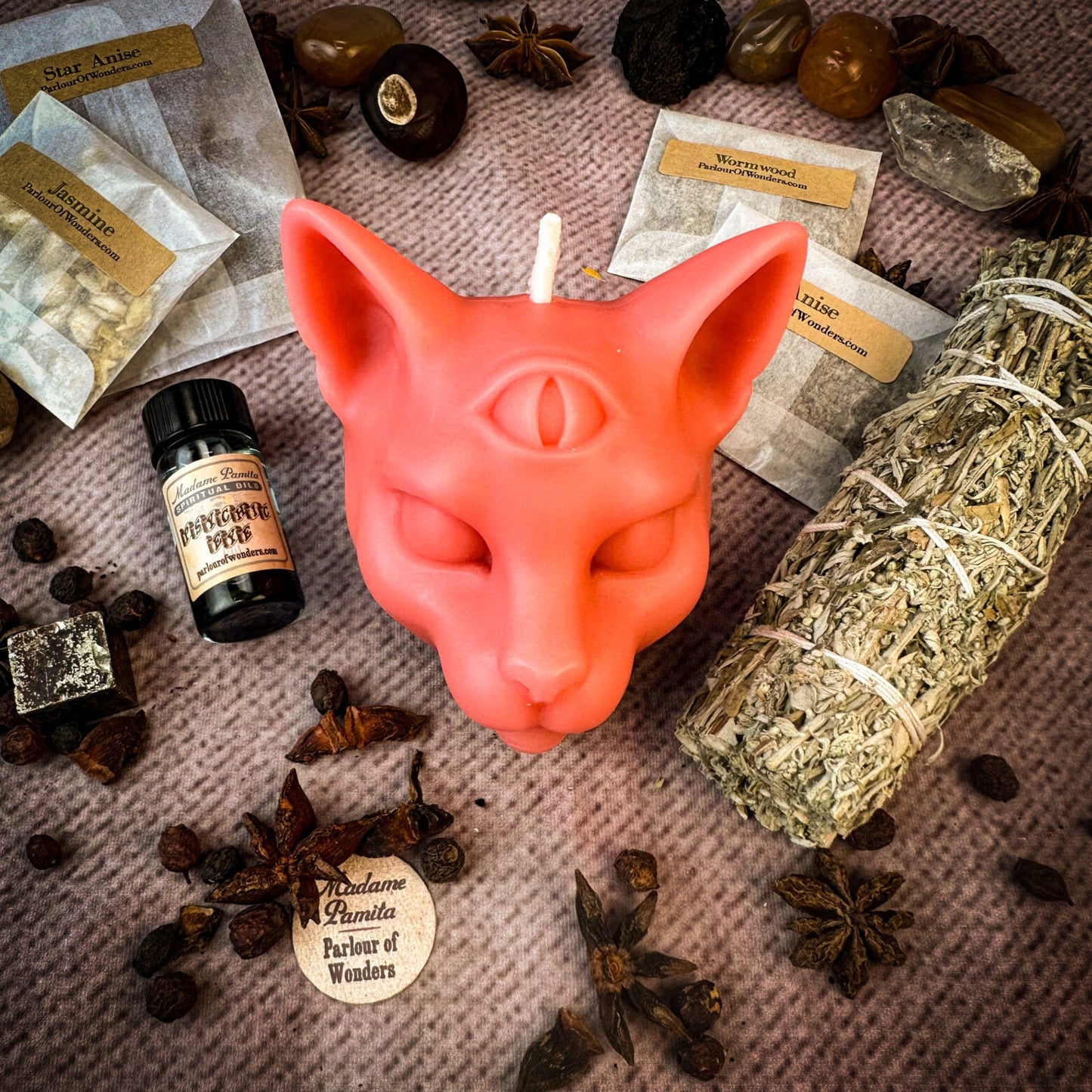 Kit de Velas para Hechizos del Ojo Psíquico - Intuición y Habilidades Psíquicas