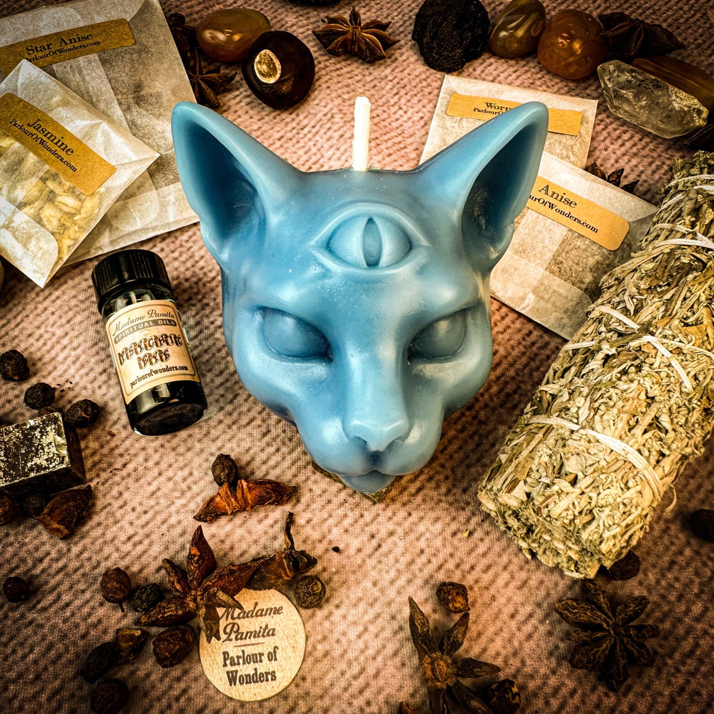 Kit de Velas para Hechizos del Ojo Psíquico - Intuición y Habilidades Psíquicas