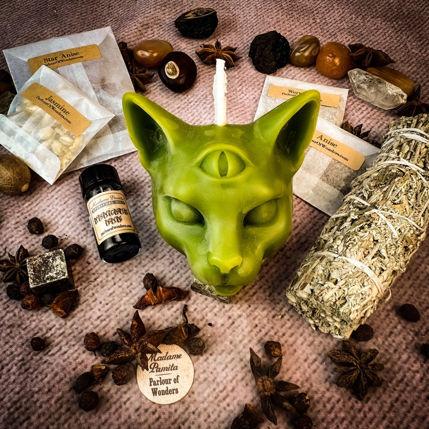 Kit de Velas para Hechizos del Ojo Psíquico - Intuición y Habilidades Psíquicas