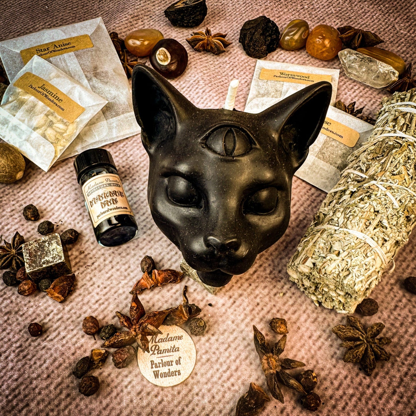 Kit de Velas para Hechizos del Ojo Psíquico - Intuición y Habilidades Psíquicas