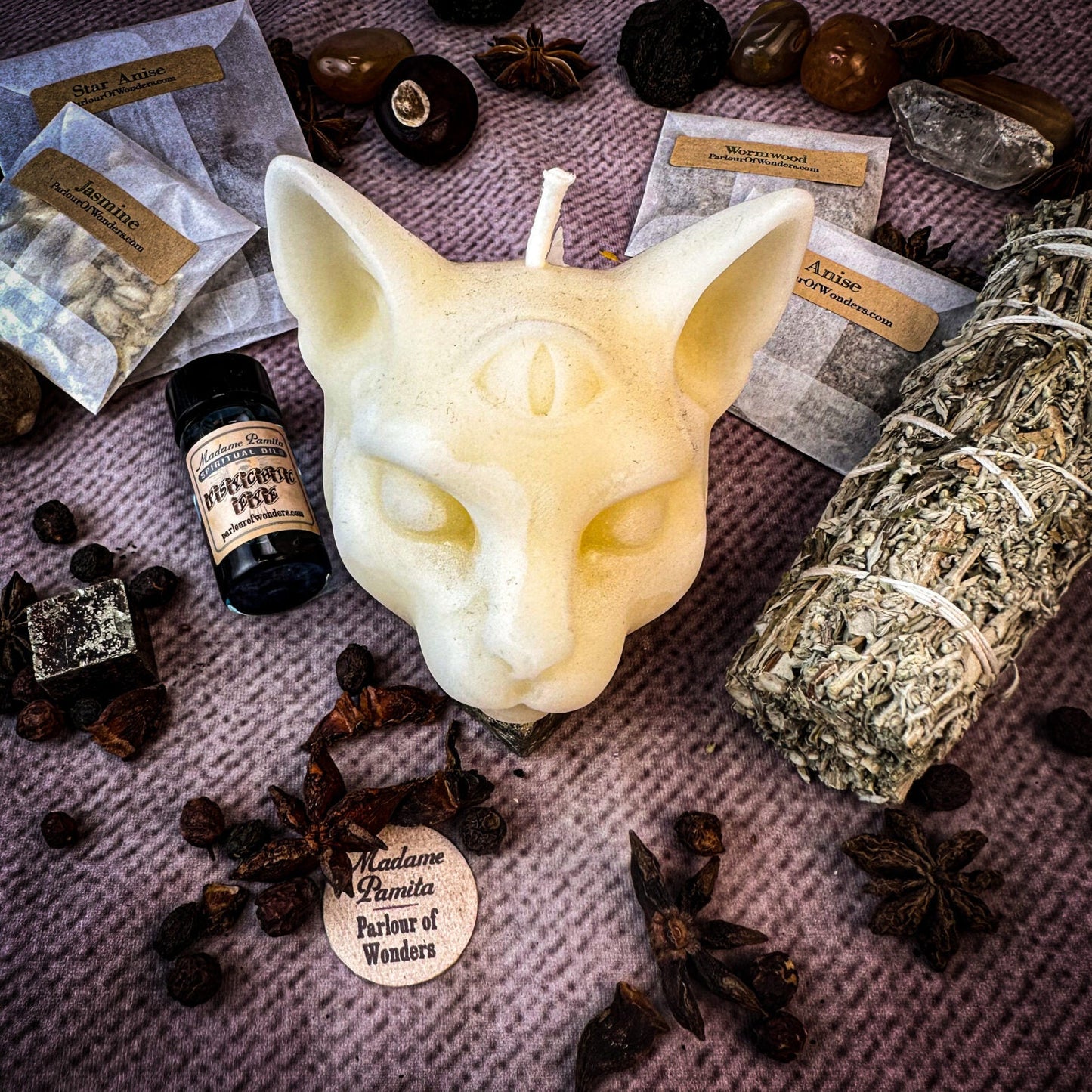 Kit de Velas para Hechizos del Ojo Psíquico - Intuición y Habilidades Psíquicas